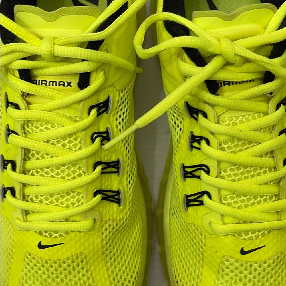 NIKE AIR MAX 2012 VOLT NEON SNEAKERS MENS SIZE 11.5 - Picture 9 of 14
